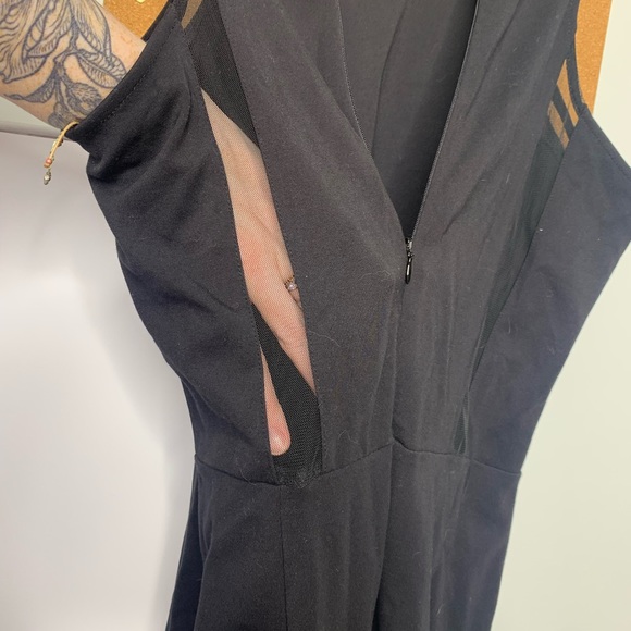 BB Dakota Little Black Dress with mesh detail - size large - Picture 6 of 9